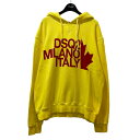 【中古】DSQUARED2Milano Italy Hooded フーデッドパーカー S71GU0318 イエロー サイズ:M【価格見直し】