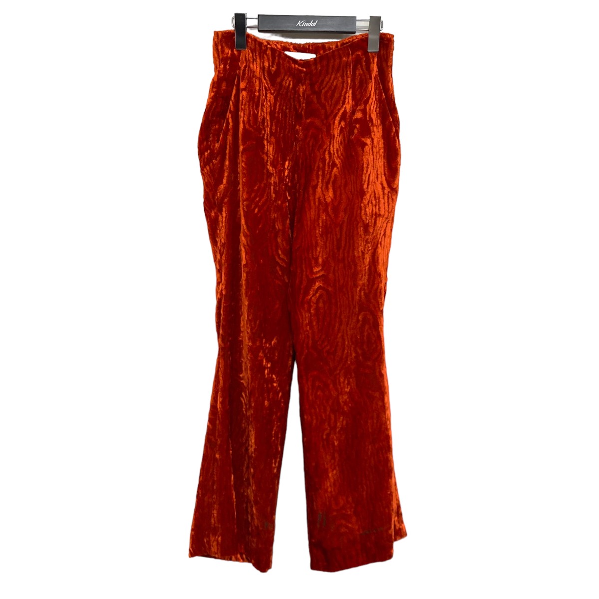 【中古】BELPER「VEVET PANTS」 ベルベットパンツ オレンジ サイズ:1【価格見直し】