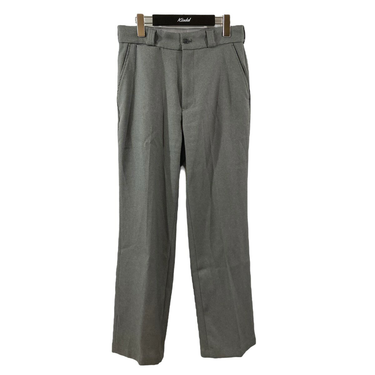 【中古】THE SHINZONECENTER PRESS PANTS スラックス 17SMSPA16 グレー サイズ:36【価格見直し】