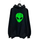 【中古】BALENCIAGABlack Alien Sport Hoodie フーディー 641529 TJV95 ブラック サイズ:XS【価格見直し】(4)