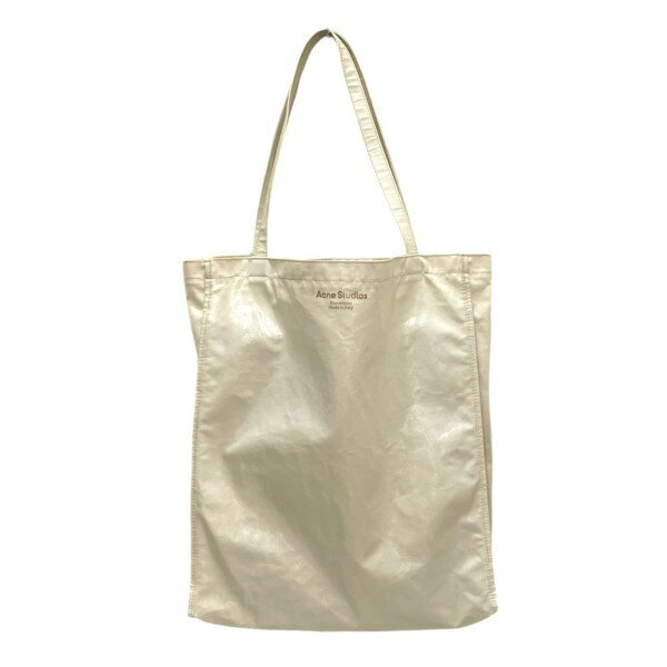 【中古】ACNE STUDIOS オイルクロストート FN-UX-BAGS000055 ホワイト 【151124】(アクネストゥディオズ)
