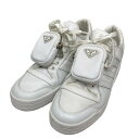 【中古】PRADA×adidasRe-Nylon フォーラム ローカット スニーカー 2EG390 ホワイト サイズ:28.5cm【価格見直し】(4)