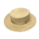 【中古】TAHストローハット ベージュ【価格見直し】