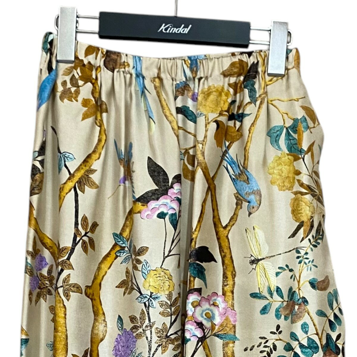 【中古】GUCCI総柄ワイドパンツ 744908 ベージュ サイズ：36【価格見直し】