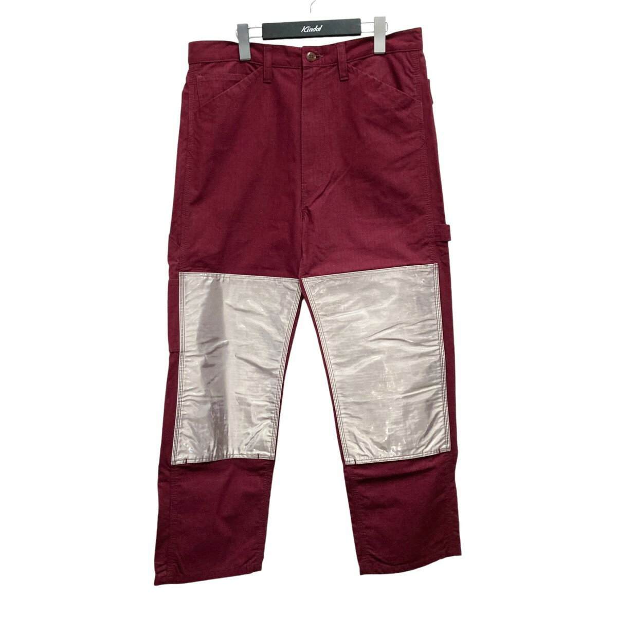 【中古】JUNYA WATANABE CdG MAN リフレクター切替リップストップパンツ WB P019 ボルドー サイズ:M 【211124】(ジュンヤワタナベコムデギャルソンマン)