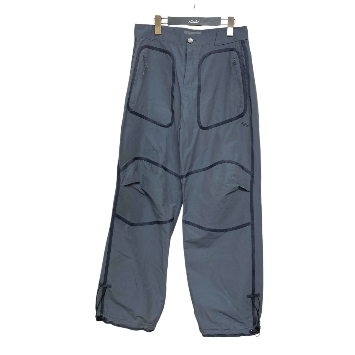 【中古】SAN SAN GEAR 24SS WEBBING PATCHED PANTS カーゴパンツ SG2401PT04 グレー サイズ:2 【211124】(サンサンギア)