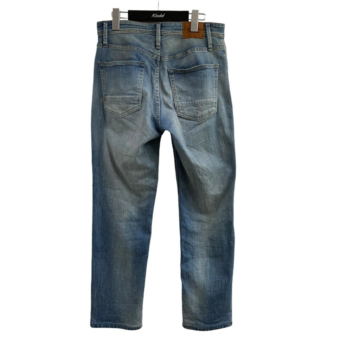 Allegra K レディース コットン カジュアル キャップスリーブ ブラウス トップス ストライプ ボタンダウンシャツ ベージュ L