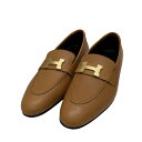 【中古】HERMES モカシンシューズ AF182182Z ブラウン サイズ:36 【221124】(エルメス)(4)