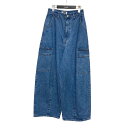 【中古】H BEAUTY&YOUTH13oz 6ポケットデニムパンツ ワイドデニムパンツ 1614 199 6239 インディゴ サイズ:M