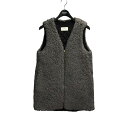 【中古】THE RERACSフルジップボアベスト 21FW-RECT-134L-UASP-J グレー サイズ:free【価格見直し】
