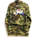 【中古】Saint Laurent Paris ラブパッチ ミリタリーシャツジャケット オリーブ サイズ:M 【231124】(サンローランパリ)