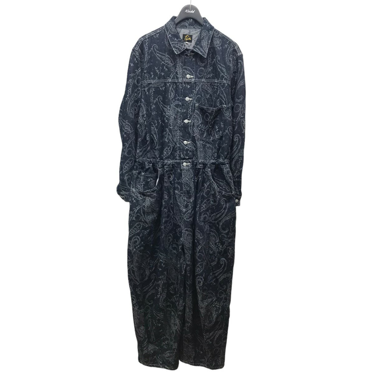 【中古】Needlesペイズリーオールインワン NS165 ネイビーインディゴ サイズ:M【価格見直し】