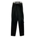 【中古】Kiko Kostadinov ベルテッドパンツ 971886 ブラック サイズ:34 【271124】(キココスタディノフ)