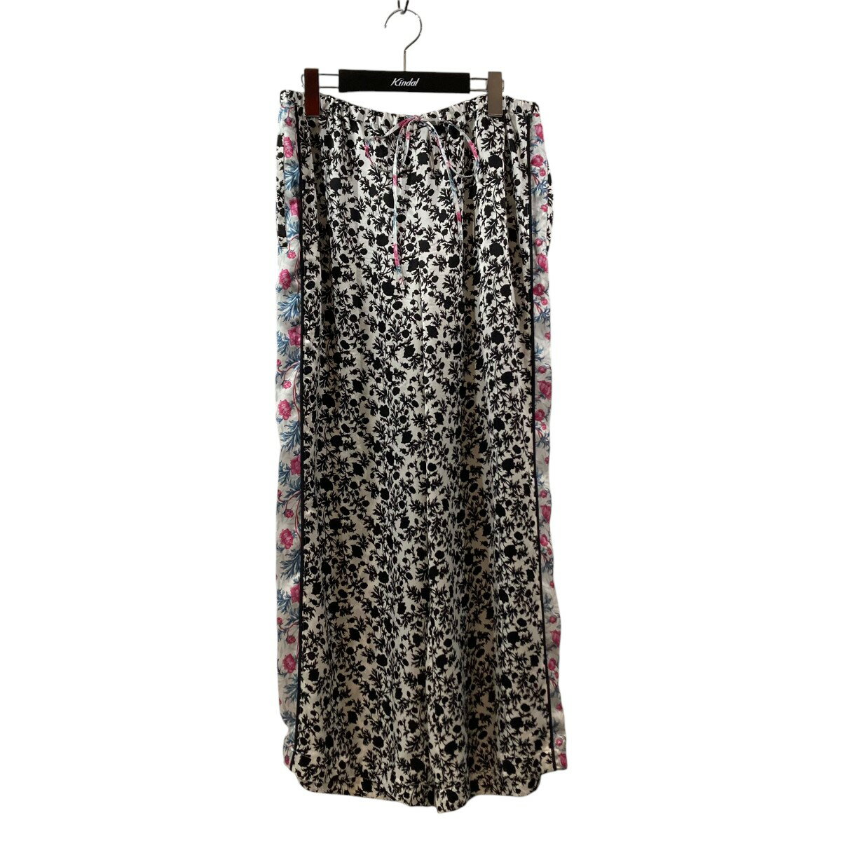 【中古】FETICO 24SS FLOWER PRINT TROUSERS 花柄 イージーパンツ FTC242-0605 ホワイト×ブラック×ピンク サイズ:2 【271124】(フェティコ)