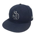 【中古】New Era×STANDARD CALIFORNIAキャップ 59FIFTY LOGO CAP フィフティーロゴキャップ ネイビー サイズ:7 1/2...