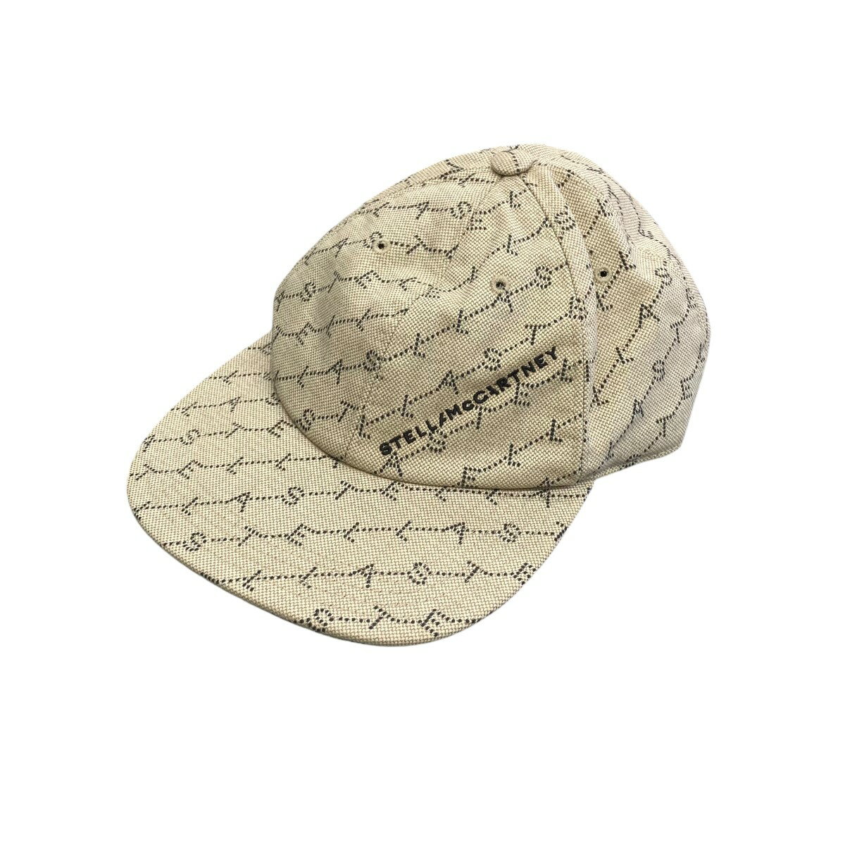 【中古】STELLA McCARTNEY総柄キャップ ベージュ サイズ:56【価格見直し】