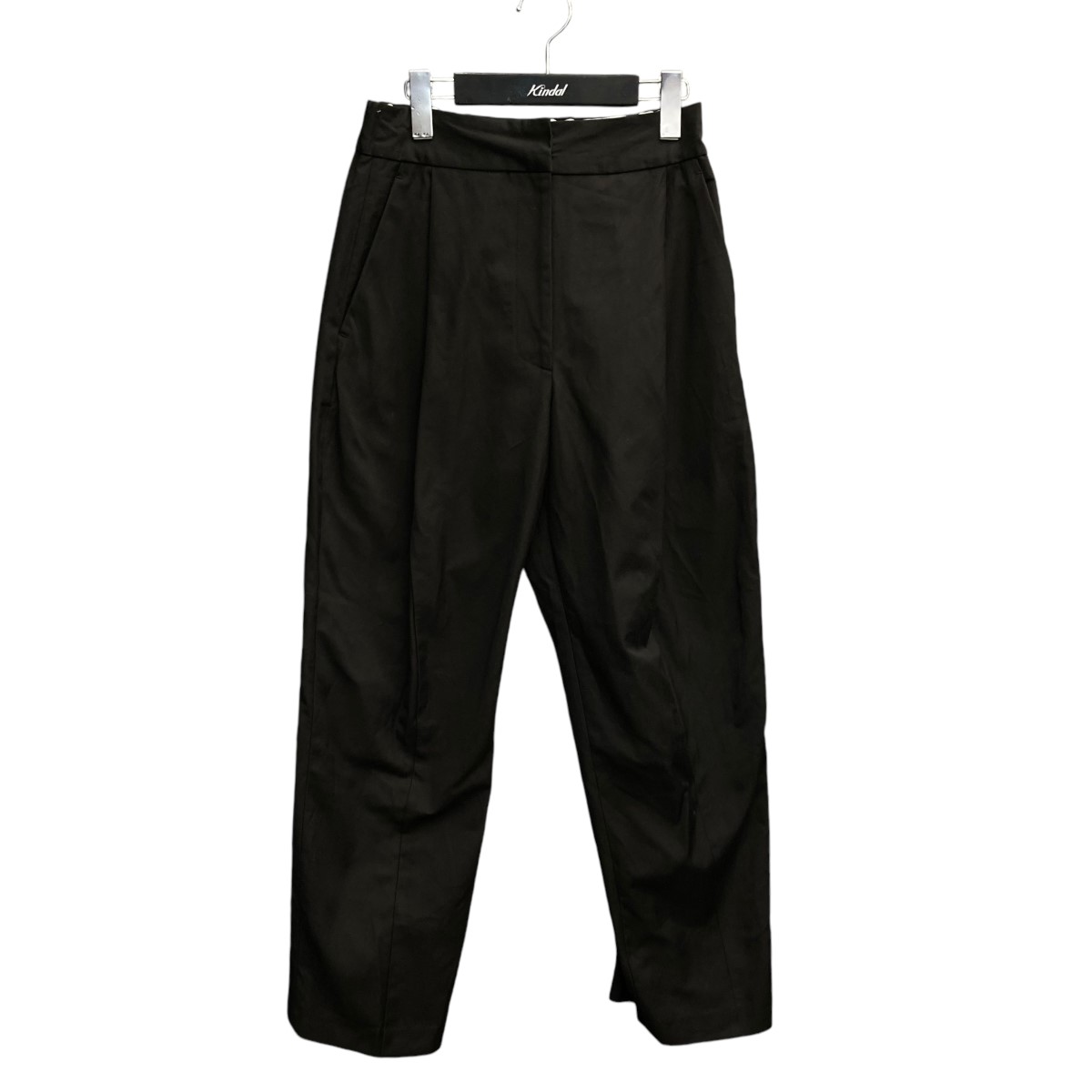 【中古】eLLa2タックパンツ ブラック サイズ:M【価格見直し】