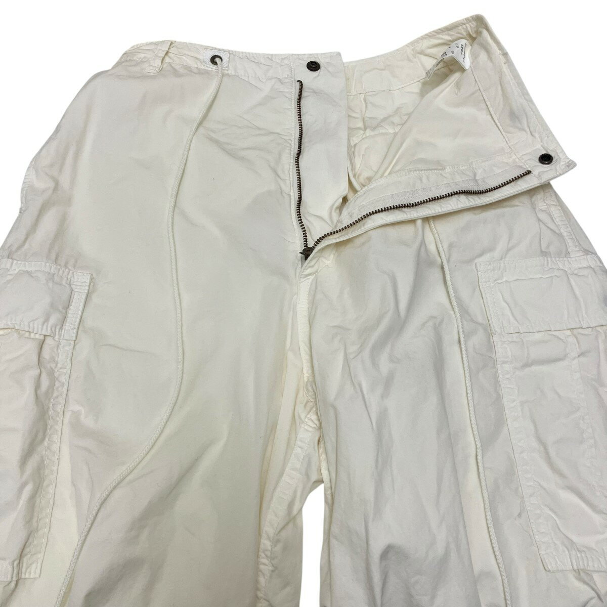 【中古】THE SHINZONEカーゴパンツ 22MMSPA06 アイボリー サイズ：34【価格見直し】
