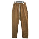 【中古】RICK OWENS「PHLEGETHON BELA TROUSERS」 ドローストリングパンツ RU21S6361 ハニー サイズ:46【価格見直し】(4)