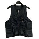 【中古】1017 ALYX 9SMジップベスト ブラック サイズ:S【価格見直し】