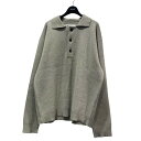 【中古】MHLWashable DRY Wool ウォッシャブルドライウールニットポロ グレー サイズ:S【価格見直し】