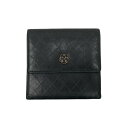 【中古】CHANELカメリア 2つ折り財布 ブラック【価格見直し】