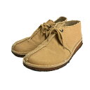 【中古】CLARKSシューズ 500629 ライトブラウン サイズ:US8 1/2【価格見直し】(4)