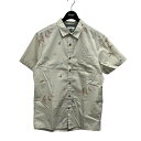 【中古】VISSLA アロハシャツ 半袖シャツ ベージュ サイズ:S 【101224】(ヴィスラ)