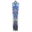 【中古】ETROエスニックデザインオールインワン ブルー サイズ:42【価格見直し】