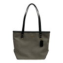 【中古】COACHバッグ 1877-F20936 ブラック×ベージュ【価格見直し】(4)