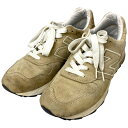 【中古】NEW BALANCEスニーカー ベージュ サイズ:27cm【価格見直し】
