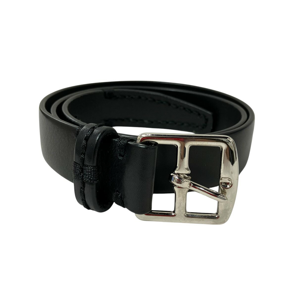 【中古】J&M DAVIDSON レザーベルト ブラック 【141224】(ジェイアンドエムデヴィッドソン)