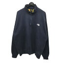 【中古】THE NORTH FACE ジャカードハーフジップ スウェット NT62430R ネイビー サイズ:XXL 【141224】(ザノースフェイス)