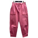 【中古】MIU MIU ハーフパンツ ピンク×レッド サイズ:40 【151224】(ミュウミュウ)