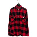 【中古】ANTI SOCIAL SOCIAL CLUB チェック ネルシャツ レッド×ブラック サイズ:S 【161224】(アンチソーシャルソーシャルクラブ)