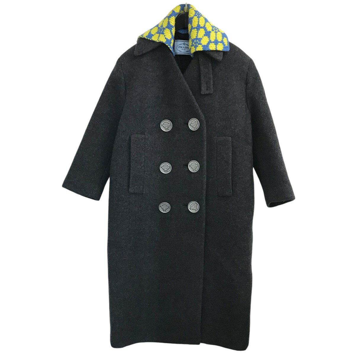 【PRADA】シングルブレスト ロングスリーブ コート☆SALE中 8001000834970_1.jpg