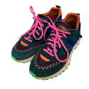 【中古】ETRO SCARPA UOMO SNEAKERS FONDO GOMMA ローカットスニーカー グリーン サイズ:41 【171224】(エトロ)(4)