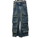 【中古】DIESEL D-Sire-Cargo-S デニムカーゴパンツ A11871 インディゴ サイズ:23 【171224】(ディーゼル)