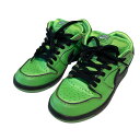 【中古】NIKE SB x Powerpuff Girls Buttercup スニーカー FZ8319-300 グリーン サイズ:24.5cm 【251224...