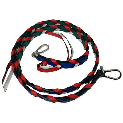 【中古】LOEWE BRAIDED THIN STRAP ショルダーストラップ レッド×ネイビー 【251224】(ロエベ) 【中古】LOEWE BRAIDED THIN STRAP ショルダーストラップ レッド×ネイビー 【251224】(ロエベ)