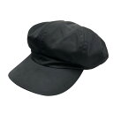 【中古】PRADA RENYLON三角ロゴプレート キャスケット 1HC551 ブラック サイズ:M/58.0cm 【271224】(プラダ)