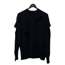 【中古】TOGA ARCHIVES Hole knit pullover ブラック サイズ:S 【251224】(トーガアーカイブス)