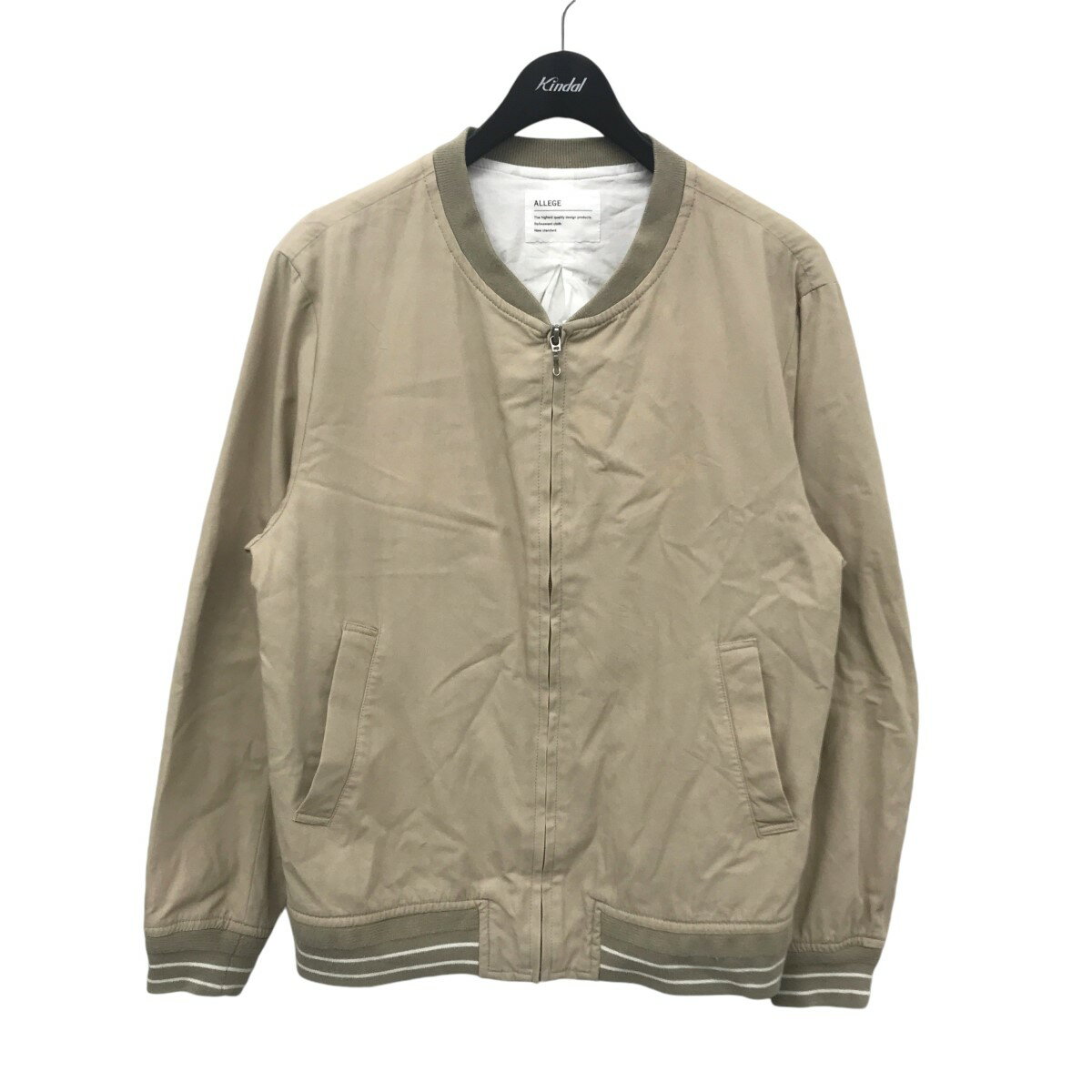 楽天ブランド古着のカインドオル【中古】ALLEGEジップブルゾン AL14SS-BL01 ベージュ サイズ：2【価格見直し】