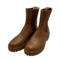 【中古】Gianvito RossiCHESTER サイドゴアシューズ ブラウン サイズ:37 1/2(23.5cm〜24.0cm)【価格見直し】