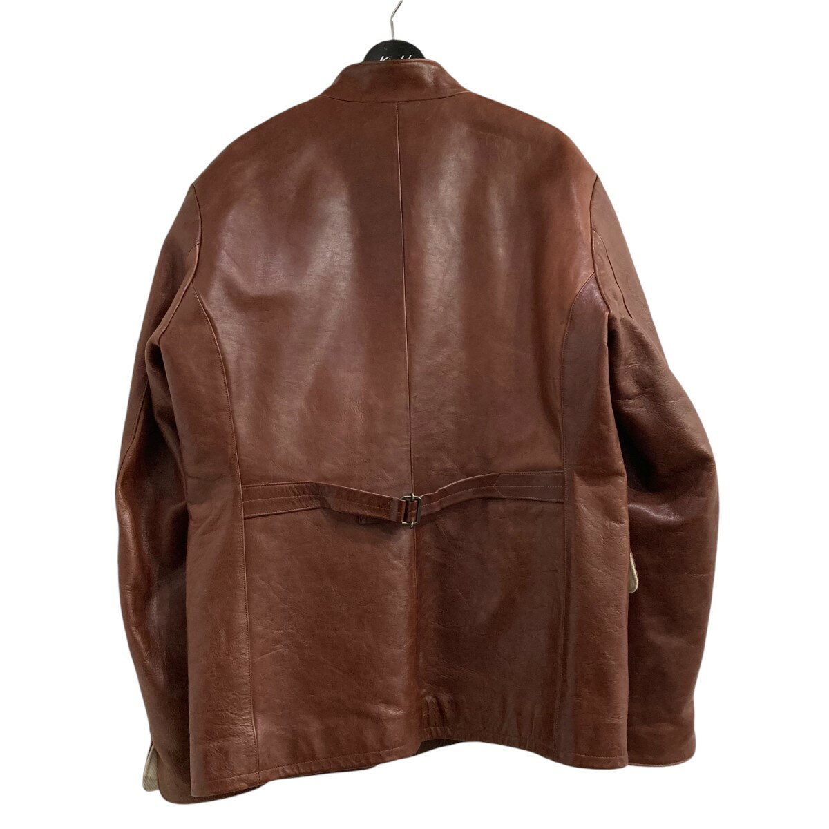 【中古】SOU SOUS切替レザージャケット 06-SS02221 ブラウン×ベージュ サイズ：7【価格見直し】