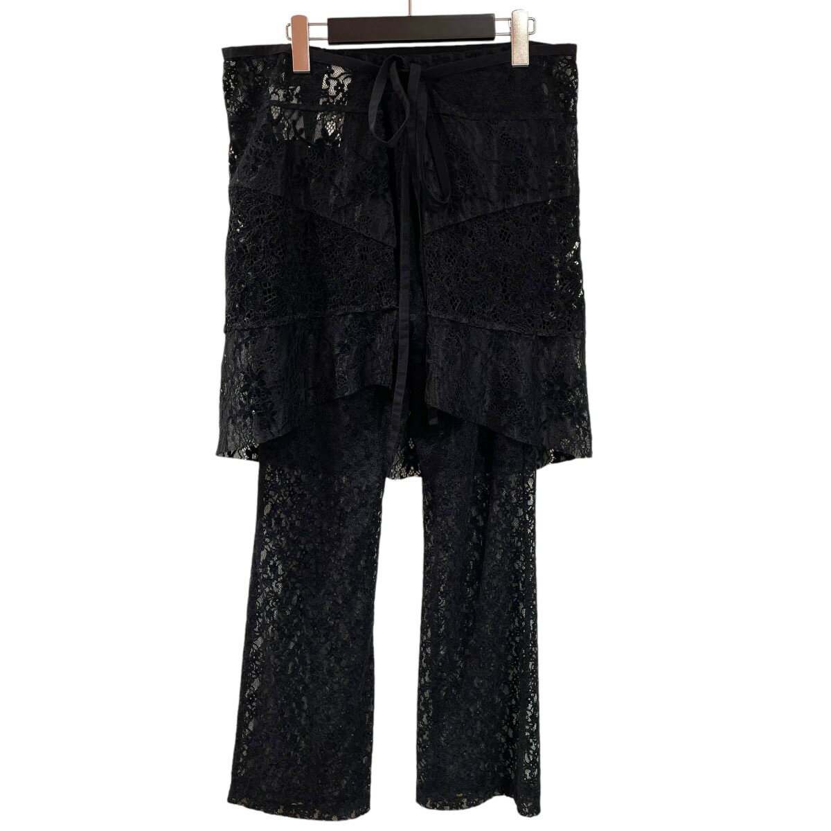 【中古】AMERILACE WRAP SKIRT WITH PANTS レースパンツ 0224208231330 ブラック サイズ：SIZE S【価格見直し】