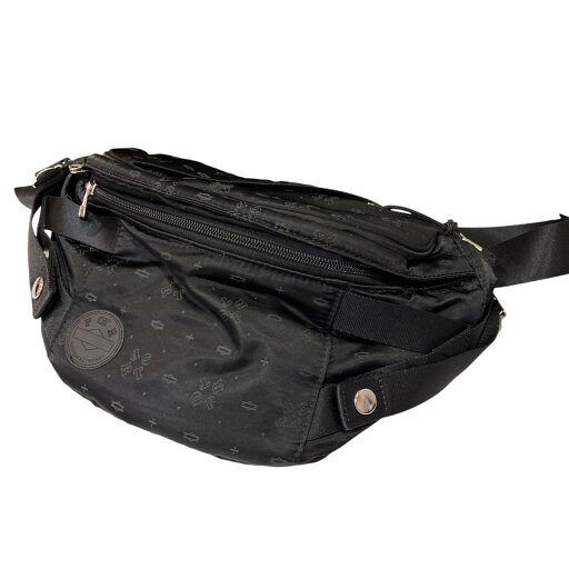【中古】PORTER総柄ウエストバッグ ブラック【価格見直し】 【中古】PORTER総柄ウエストバッグ ブラック【価格見直し】