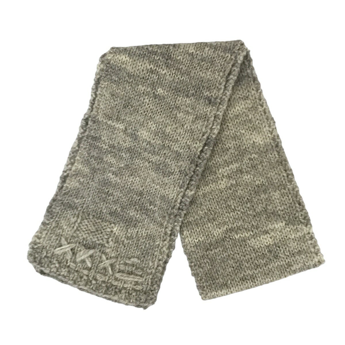 【中古】SOLNORD　マフラー グレージュ 【040125】（ソルノール）