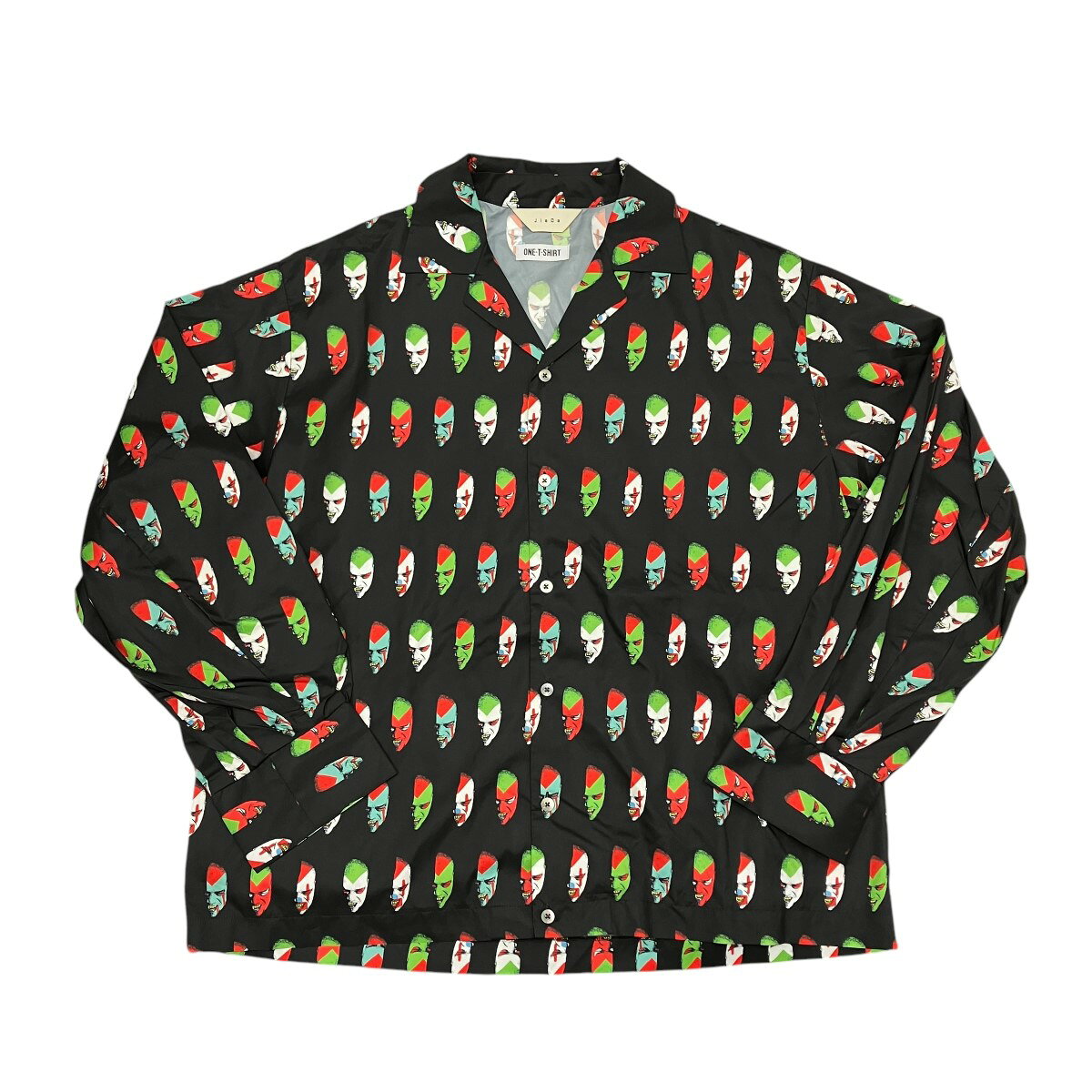 【中古】JiedaCOOKIE OPEN COLLAR SHIRT LS 長袖シャツ Jie-CK-SH02 ブラック サイズ：2【価格見直し】
