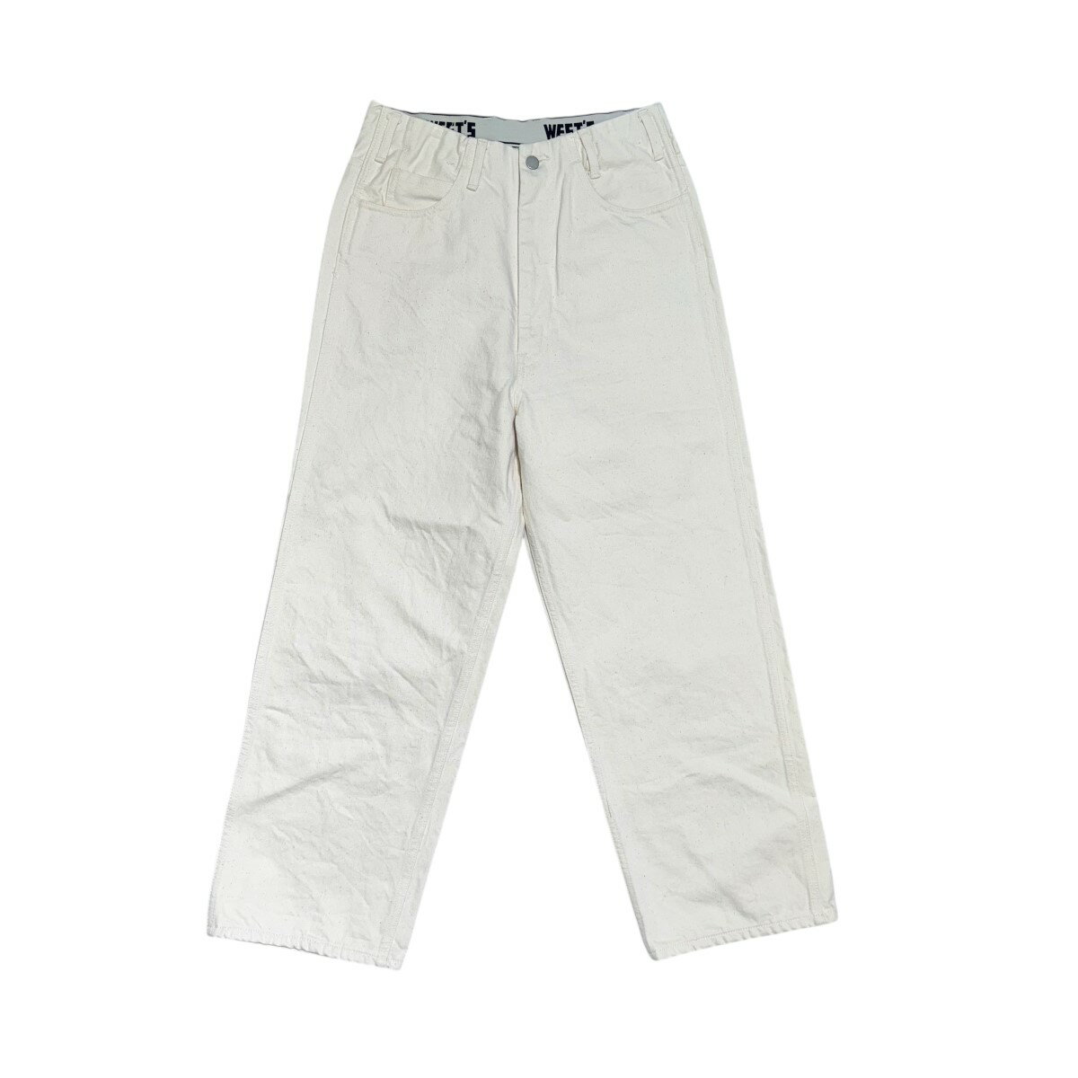 【中古】WESTOVERALLS デニムパンツ 19FWPT803 ホワイト サイズ:W28 【060125】(ウエストオーバーオールズ)